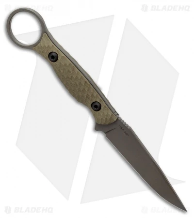 Toor Knives Anaconda Fixed Blade Knife Ranger Green G-10 (3.75" Gray) 2 Toor Knives Anaconda Fixed Blade Knife Ranger Green G-10 (3.75" Gray) - Image 2