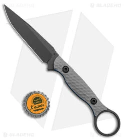 Toor Knives Anaconda Fixed Blade Knife Stealth Gray G-10 (3.75" Black) -Rambo Knives Shop Toor Knives Anaconda Fixed Blade Stealth Gray G 10 Black BHQ 145131 jr bottlecap