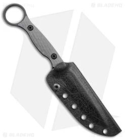 Toor Knives Anaconda Fixed Blade Knife Stealth Gray G-10 (3.75" Black) -Rambo Knives Shop Toor Knives Anaconda Fixed Blade Stealth Gray G 10 Black BHQ 145131 jr sheath