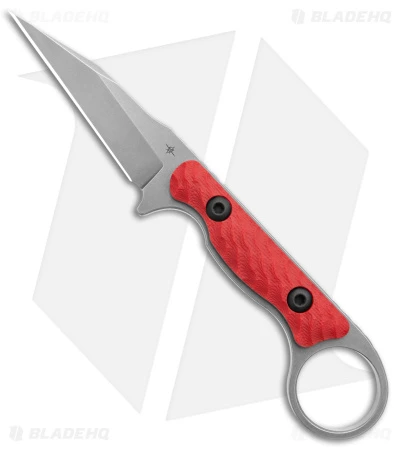 Toor Knives Jank Shank Tactical Fixed Blade Knife Red G-10 (3" Gray) 1 Toor Knives Jank Shank Tactical Fixed Blade Knife Red G-10 (3" Gray)