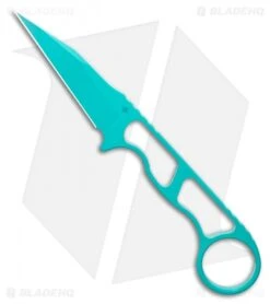 Toor Knives Jank Shank Teal Tactical Fixed Blade Knife (3" CPM-S35VN)