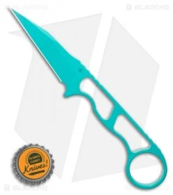Toor Knives Jank Shank Teal Tactical Fixed Blade Knife (3" CPM-S35VN) -Rambo Knives Shop Toor Knives Jank Shank Teal Fixed Blade Knife 3.0 BHQ 123649 LS Bottlecap