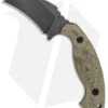 Toor Knives Karsumba Karambit Fixed Blade Green Canvas Micarta (2.5" Black SW)