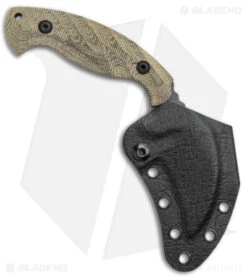 Toor Knives Karsumba Karambit Fixed Blade Green Canvas Micarta (2.5" Black SW) -Rambo Knives Shop Toor Knives Karsumba Burlap Green jr sheath