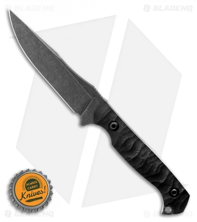 Toor Knives Krypteia Carbon Fixed Blade Knife Black G-10 (4" Black Stonewash) 4 Toor Knives Krypteia Carbon Fixed Blade Knife Black G-10 (4" Black Stonewash) - Image 4