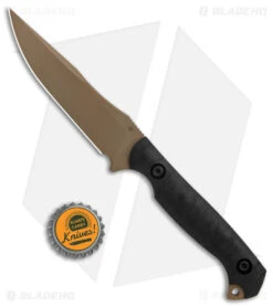 Toor Knives Krypteia Stealth Fixed Blade Knife Ebony G-10 (4" Tan) -Rambo Knives Shop Toor Knives Krypteia Stealth Fixed Blade Ebony Tan BHQ 160955 jr bottlecap
