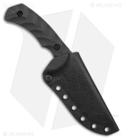 Toor Knives Mullet Carbon Fixed Blade Knife Black G-10 (4" Black) -Rambo Knives Shop Toor Knives Mullet Carbon FBK Black G10 4 Black BHQ 178796 td sheath