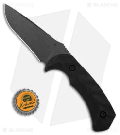 Toor Knives Mullet Fixed Blade Knife Ebony Wood (4" Black) -Rambo Knives Shop Toor Knives Mullet FBK Ebony Wood 4in Black BHQ 178790 td size 1