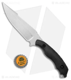 Toor Knives Raven Fixed Blade Knife Ebony (5.5" Stonewash) -Rambo Knives Shop Toor Knives Raven Fixed Blade Ebony SW BHQ 174495 jr bottlecap