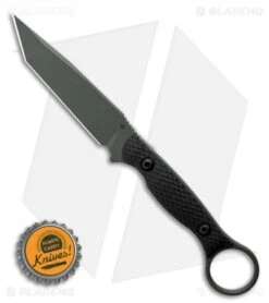 Toor Knives Serpent Tanto Fixed Blade Knife Black G-10 (3.9" Caiman Green) -Rambo Knives Shop Toor Knives Serpent Caiman Green Fixed Blade Knife Black G10 3.75 BHQ 123640 LS Bottlecap