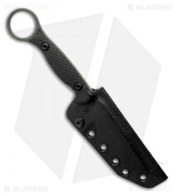 Toor Knives Serpent Tanto Fixed Blade Knife Black G-10 (3.9" Caiman Green) -Rambo Knives Shop Toor Knives Serpent Caiman Green Fixed Blade Knife Black G10 3.75 BHQ 123640 LS Sheath