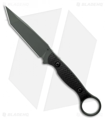 Toor Knives Serpent Tanto Fixed Blade Knife Black G-10 (3.9" Caiman Green) -Rambo Knives Shop Toor Knives Serpent Caiman Green Fixed Blade Knife Black G10 3.75 BHQ 123640 LS