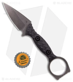 Toor Knives Viper Fixed Blade Knife Carbon Black G-10 (2.65" Black SW) -Rambo Knives Shop Toor Knives Viper Fixed Blade Knife Carbon Black G 10 Black SW BHQ 180600 KC bottlecap