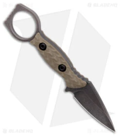 Rambo Knives Shop -Rambo Knives Shop Toor Knives Viper Fixed Blade Knife Covert Green G 10 Black SW BHQ 180601 KC side