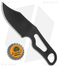 Turner CNC Jackalope Fixed Blade Knife Black CPM 3V (2.75" DLC) -Rambo Knives Shop Turner CNC Jackalope Fixed Blade Knife CPM 3V Steel DLC BHQ 170245 jr bottlecap