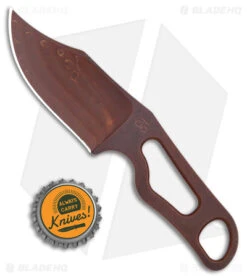 Turner CNC Jackalope Fixed Blade Knife Bronze CPM 3V (2.75" Heat Treat) -Rambo Knives Shop Turner CNC Jackalope Fixed Blade Knife CPM 3V Steel Heat Treat BHQ 170244 jr bottlecap