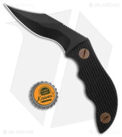 Turner CNC Voodoo Doc Chimera Fixed Fighting Knife Black G-10 (3.5" DLC 3V) -Rambo Knives Shop Turner CNC Voodoo Doc Chimera Fixed Blade Fighting Knife DLC BHQ 171293 jr bottlecap