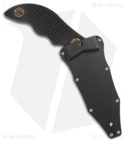 Turner CNC Voodoo Doc Chimera Fixed Fighting Knife Black G-10 (3.5" DLC 3V) -Rambo Knives Shop Turner CNC Voodoo Doc Chimera Fixed Blade Fighting Knife DLC BHQ 171293 jr sheath
