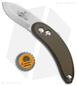 Woods Monkey LT. Wright Banana Peel Spear Point Green Camo G-10 (2.5" Satin) -Rambo Knives Shop Woodsmonkey Banana Peel LT 3 8th G 10 Green Camo SP BHQ 174151 jr bottlecap