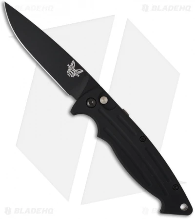 Benchmade 2550BK Mini-Reflex Automatic Knife (3.16" Black Plain) 1 Benchmade 2550BK Mini-Reflex Automatic Knife (3.16" Black Plain)