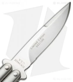 Rare Vintage Benchmade 30-SPL LE Bali-Song Butterfly Knife (3.5" Satin) #42 6 Rare Vintage Benchmade 30-SPL LE Bali-Song Butterfly Knife (3.5" Satin) #42 -Rambo Knives Shop benchmade 30 spl balisong special 042 blade cm