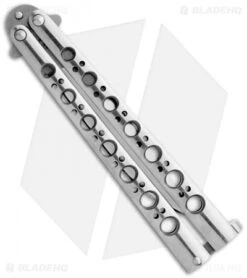 Benchmade 42 Balisong Knife Titanium Butterfly Knife T-Latch (Plain) BM42 -Rambo Knives Shop benchmade 42 bali song t latch butterfly closed