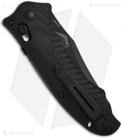 Benchmade 9555SBK Rift Automatic Knife (3.67" Black Serr) 2 Benchmade 9555SBK Rift Automatic Knife (3.67" Black Serr) - Image 2