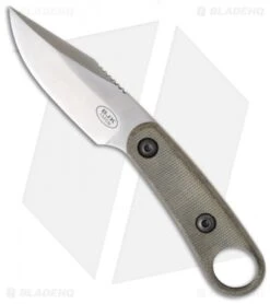 BlackJack Knives 155 Neck Knife Handle Scales Kit (Black Canvas Micarta) -Rambo Knives Shop blackjack neck knife handle kit green canvas matte bcb155hg detail