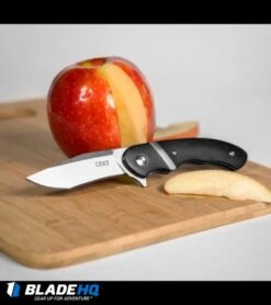 CRKT Philip Booth Snarky Recurve Liner Lock Flipper Knife (3.25" Satin) 7280 -Rambo Knives Shop crkt snarky recurve 7280 BHQ 71233 apple dl