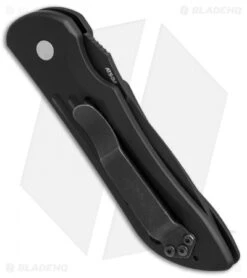 Vintage Benchmade 9500SBT Mini-Auto Stryker Automatic Knife (2.9" Black Serr) -Rambo Knives Shop vintage benchmade mini auto stryker black serr 9500sbt BHQ 37218 er side