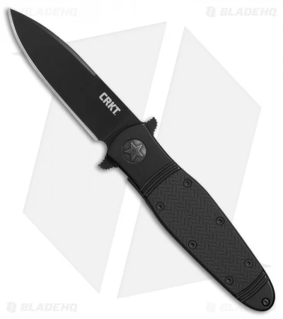 Rambo Knives Shop -Rambo Knives Shop CRKT Bombastic Black Plain Edge BHQ 78172 er